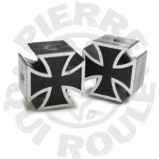 Bouchon de Valve Iron Cross Black