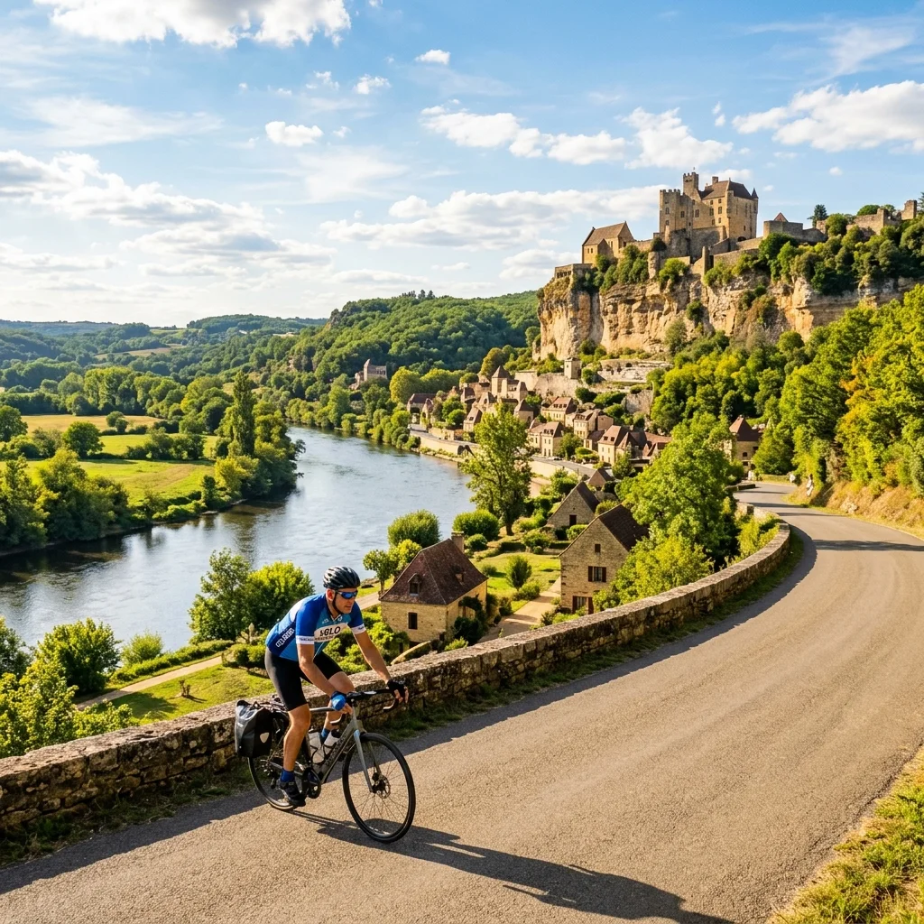 Bordeaux Sarlat Dordogne valley cycling itinerary