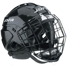 Casque de hockey sur glace vintage bleu Jofa 215 taille 49-56